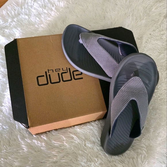 Hey Dude Other - NIB Hey Dude Gray Sandals